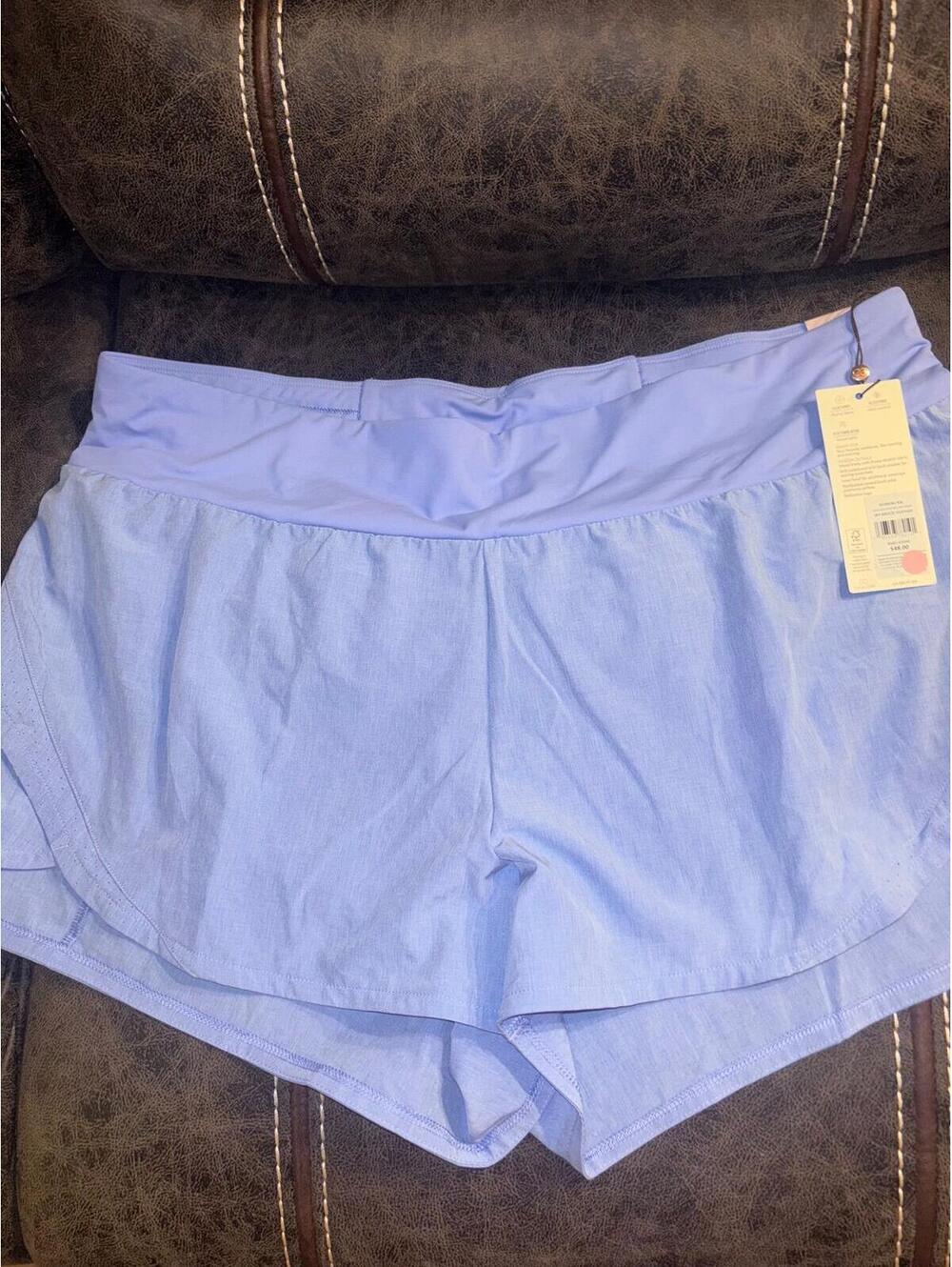 CALIA Kick It Up Performance Shorts Sky Breeze Heather XXL NWT